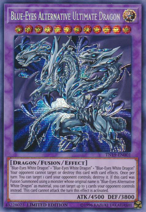 Blue-Eyes Alternative Ultimate Dragon [TN19-EN001] Prismatic Secret Rare | Event Horizon Hobbies CA