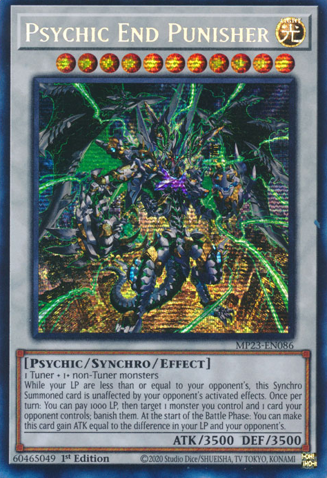 Psychic End Punisher [MP23-EN086] Prismatic Secret Rare | Event Horizon Hobbies CA