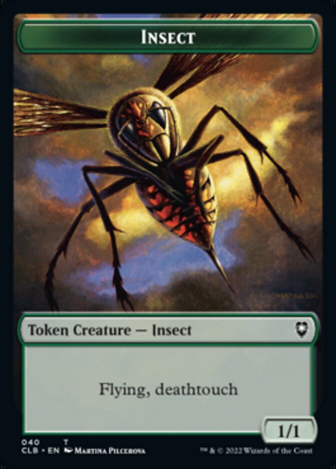 Wolf // Insect Double-sided Token [Commander Legends: Battle for Baldur's Gate Tokens] | Event Horizon Hobbies CA