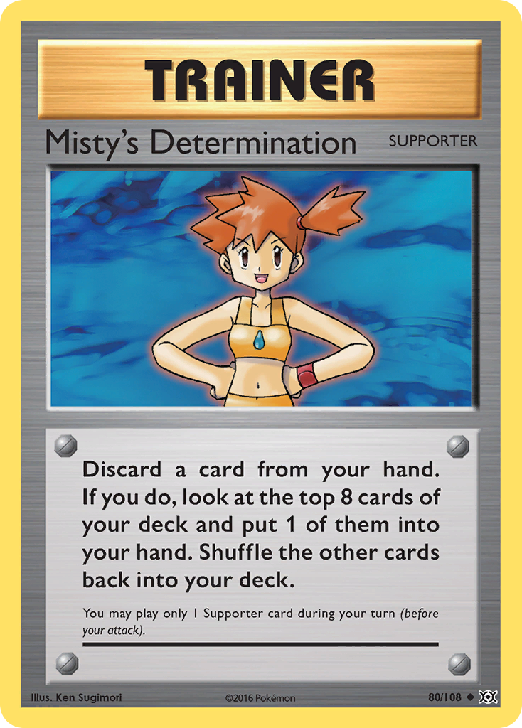 Misty's Determination (80/108) [XY: Evolutions] | Event Horizon Hobbies CA