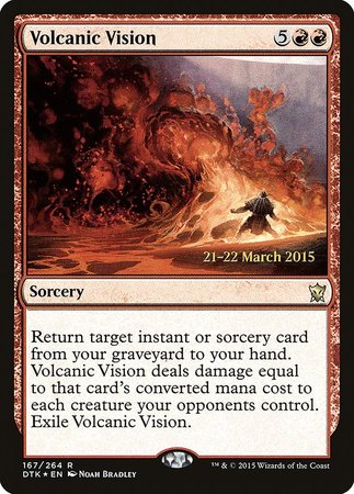 Volcanic Vision [Dragons of Tarkir Promos] | Event Horizon Hobbies CA