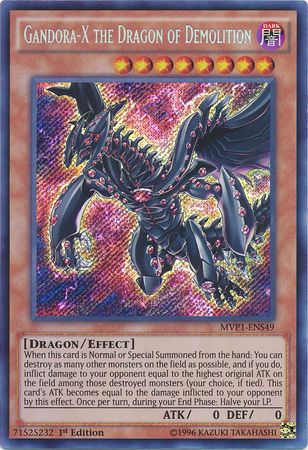 Gandora-X the Dragon of Demolition [MVP1-ENS49] Secret Rare | Event Horizon Hobbies CA