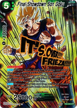 Final Showdown Son Goku (SPR) (TB3-035_SPR) [Clash of Fates] | Event Horizon Hobbies CA