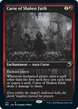 Curse of Shaken Faith [Innistrad: Double Feature] | Event Horizon Hobbies CA