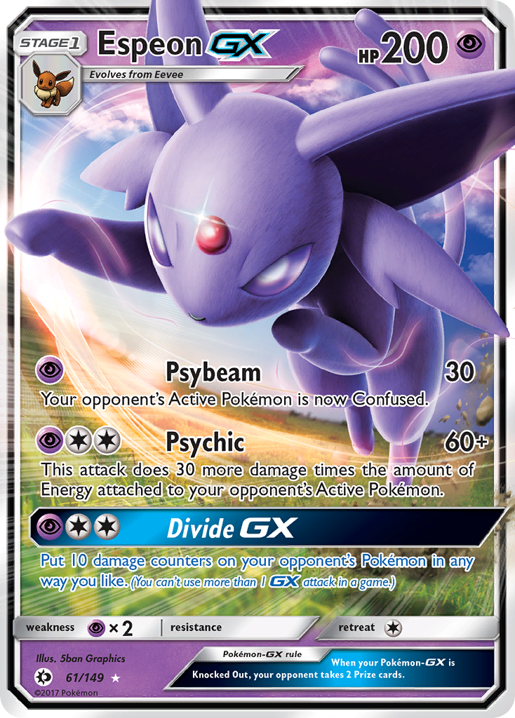 Espeon GX (61/149) [Sun & Moon: Base Set] | Event Horizon Hobbies CA