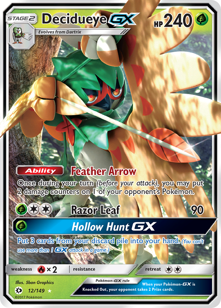 Decidueye GX (12/149) [Sun & Moon: Base Set] | Event Horizon Hobbies CA