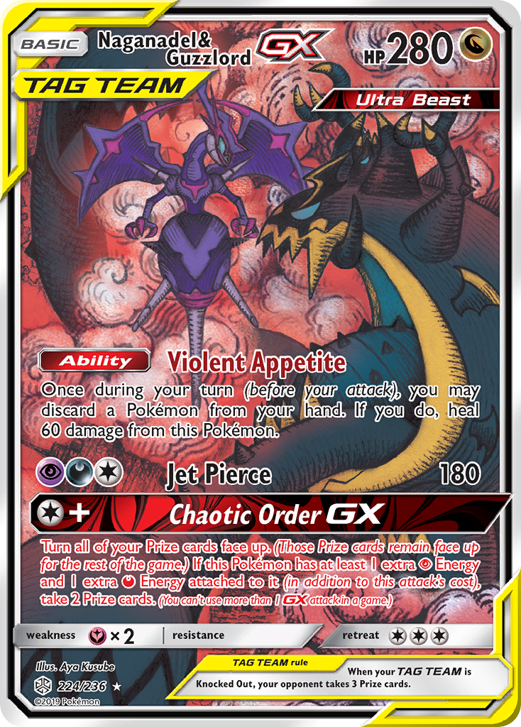 Naganadel & Guzzlord GX (224/236) [Sun & Moon: Cosmic Eclipse] | Event Horizon Hobbies CA