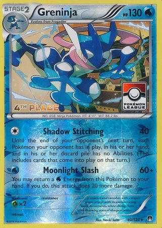 Greninja (40/122) (League Promo 4th Place) [XY: BREAKpoint] | Event Horizon Hobbies CA