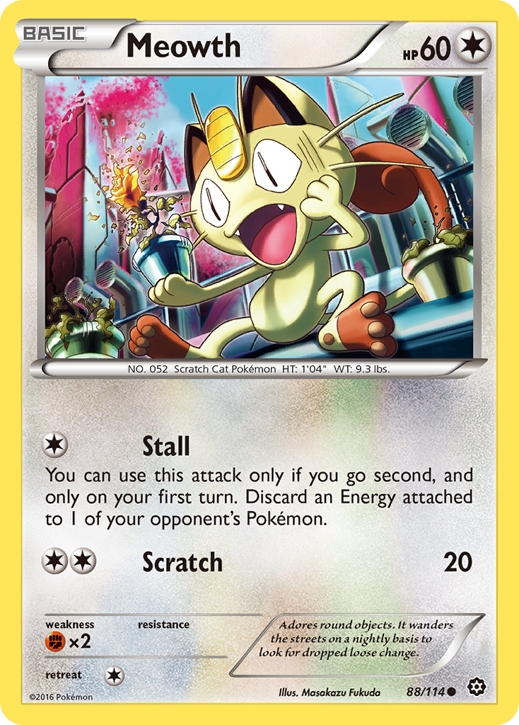 Meowth (88/114) [XY: Steam Siege] | Event Horizon Hobbies CA