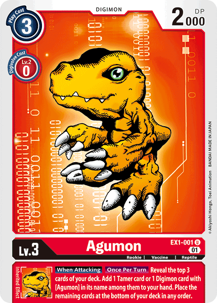 Agumon [EX1-001] [Classic Collection] | Event Horizon Hobbies CA