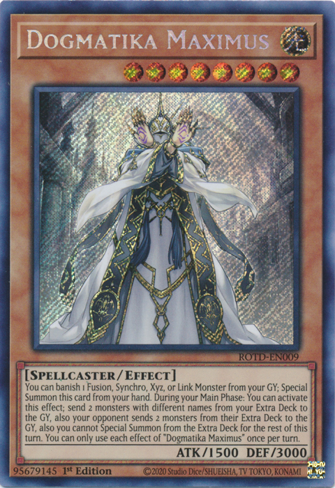 Dogmatika Maximus [ROTD-EN009] Secret Rare | Event Horizon Hobbies CA