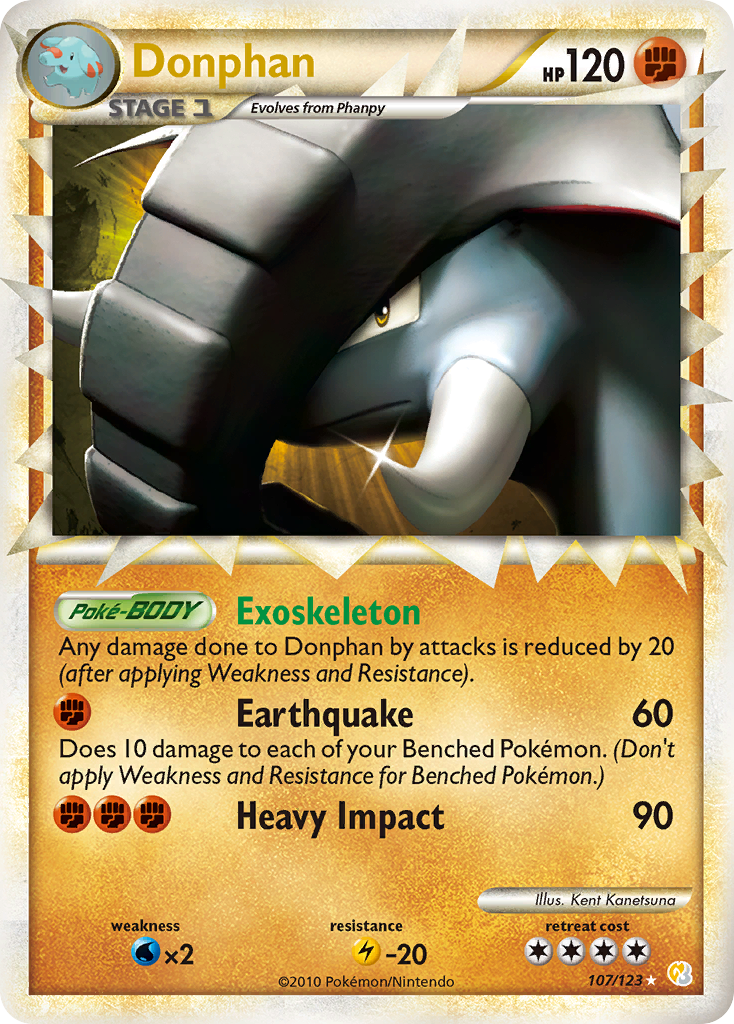 Donphan (107/123) [HeartGold & SoulSilver: Base Set] | Event Horizon Hobbies CA