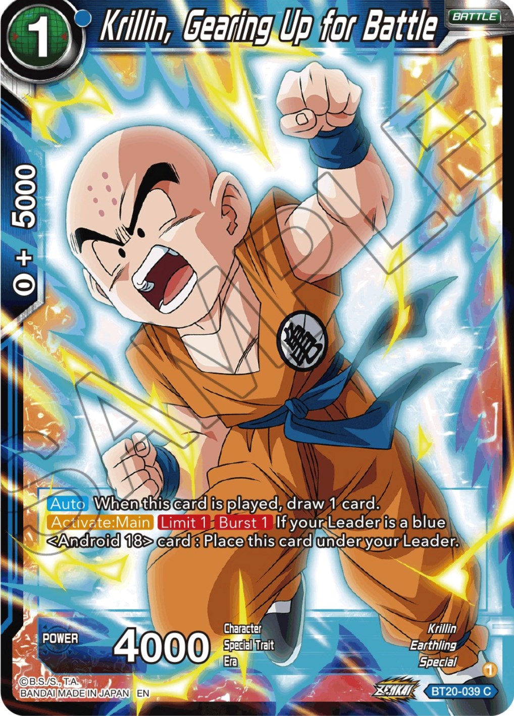 Krillin, Gearing Up for Battle (BT20-039) [Power Absorbed] | Event Horizon Hobbies CA