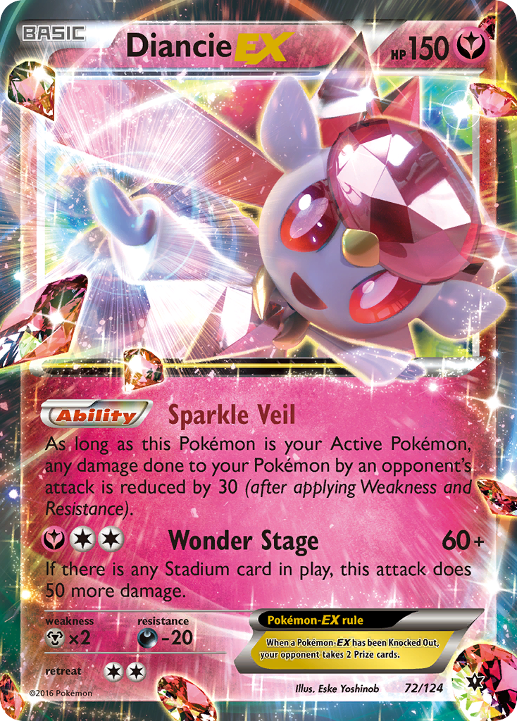 Diancie EX (72/124) [XY: Fates Collide] | Event Horizon Hobbies CA