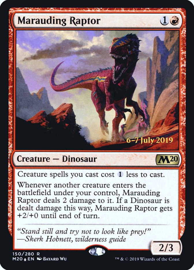 Marauding Raptor  [Core Set 2020 Prerelease Promos]