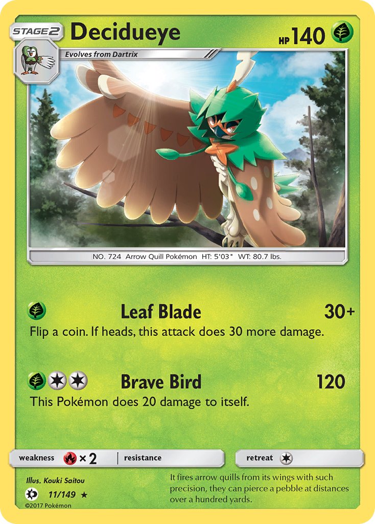 Decidueye (11/149) (Theme Deck Exclusive) [Sun & Moon: Base Set] | Event Horizon Hobbies CA