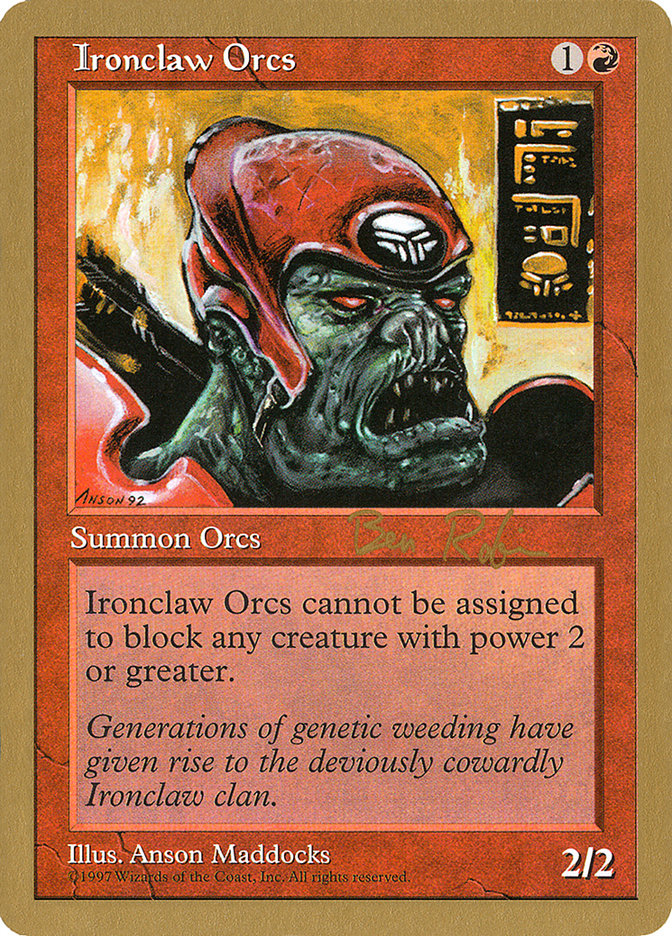 Ironclaw Orcs (Ben Rubin) [World Championship Decks 1998] | Event Horizon Hobbies CA