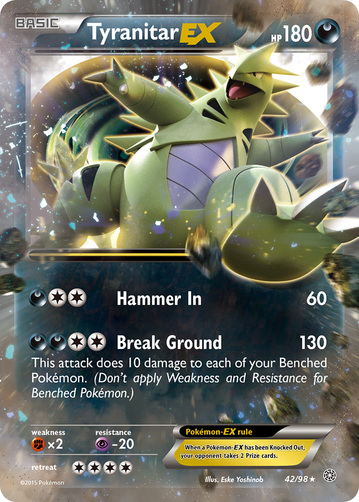 Tyranitar EX (42/98) [XY: Ancient Origins] | Event Horizon Hobbies CA