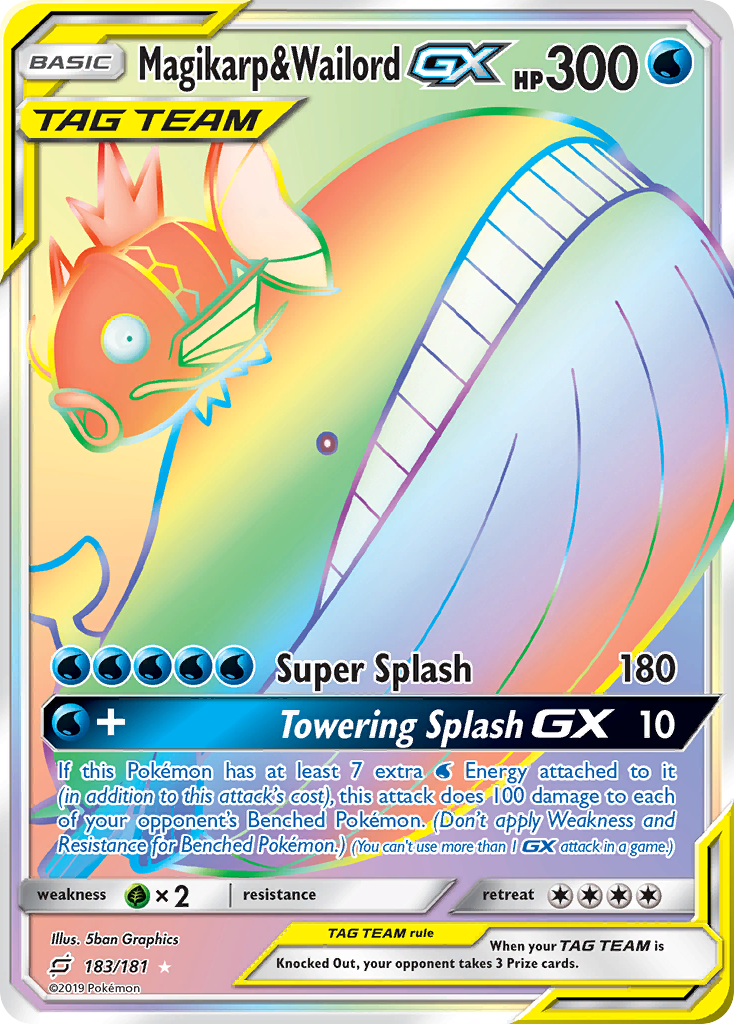 Magikarp & Wailord GX (183/181) [Sun & Moon: Team Up] | Event Horizon Hobbies CA