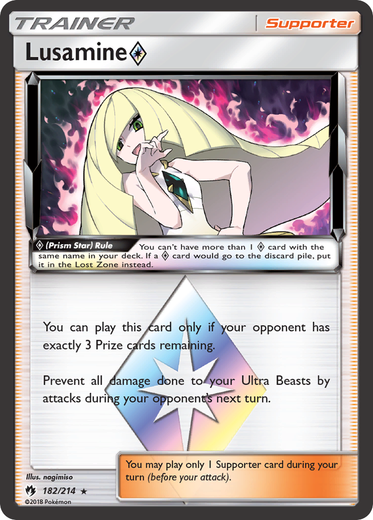 Lusamine (182/214) (Prism Star) [Sun & Moon: Lost Thunder] | Event Horizon Hobbies CA