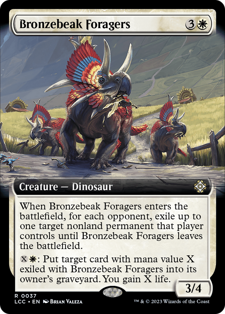 Bronzebeak Foragers (Extended Art) [The Lost Caverns of Ixalan Commander] | Event Horizon Hobbies CA