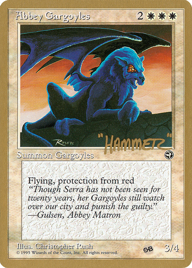 Abbey Gargoyles (Shawn "Hammer" Regnier) (SB) [Pro Tour Collector Set] | Event Horizon Hobbies CA