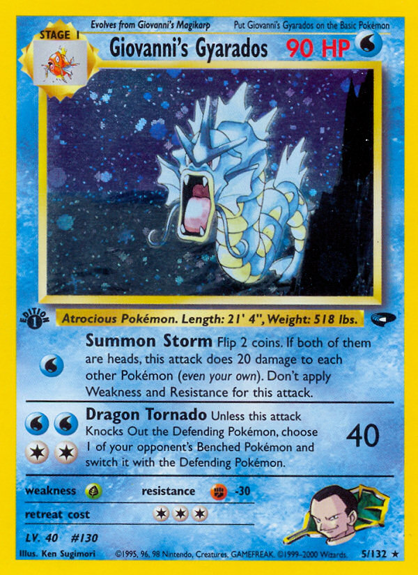 Giovanni's Gyarados (5/132) [Gym Challenge 1st Edition] | Event Horizon Hobbies CA