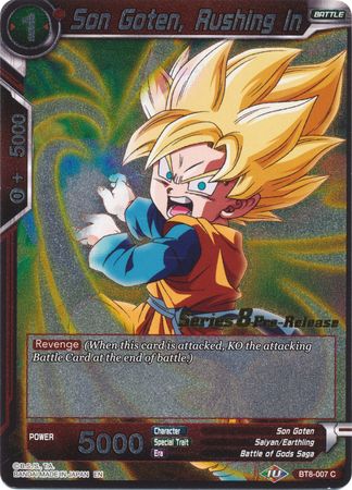 Son Goten, Rushing In (BT8-007_PR) [Malicious Machinations Prerelease Promos] | Event Horizon Hobbies CA