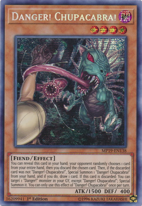 Danger! Chupacabra! [MP19-EN138] Prismatic Secret Rare | Event Horizon Hobbies CA