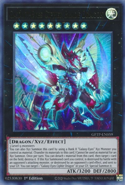 Galaxy-Eyes Cipher Blade Dragon [GFTP-EN059] Ultra Rare | Event Horizon Hobbies CA