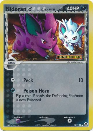 Nidoran (57/101) (Male) (Delta Species) (Stamped) [EX: Dragon Frontiers] | Event Horizon Hobbies CA