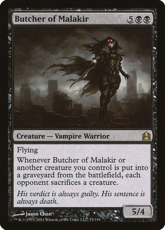 Butcher of Malakir [Commander 2011] | Event Horizon Hobbies CA
