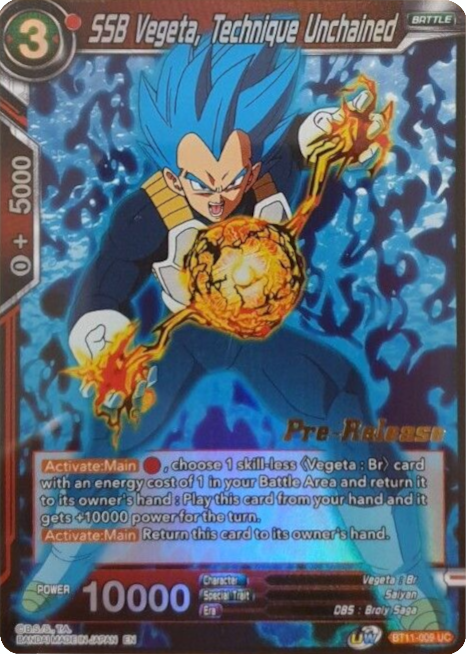 SSB Vegeta, Technique Unchained (BT11-009) [Vermilion Bloodline Prerelease Promos] | Event Horizon Hobbies CA