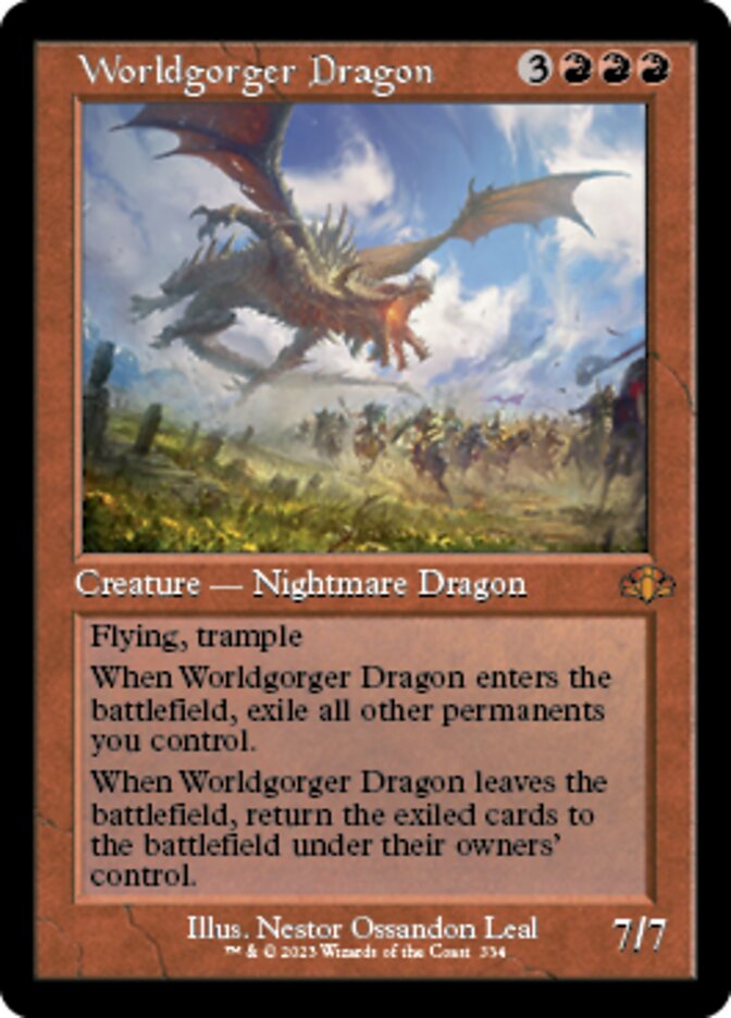 Worldgorger Dragon (Retro) [Dominaria Remastered] | Event Horizon Hobbies CA