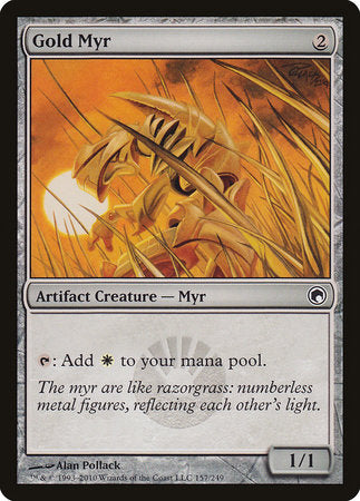 Gold Myr [Scars of Mirrodin] | Event Horizon Hobbies CA