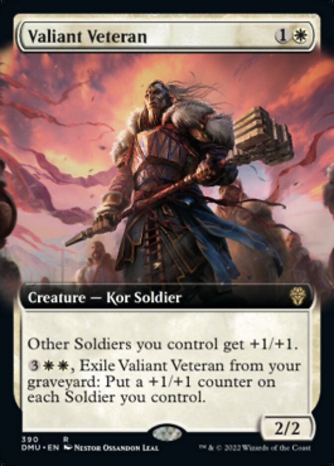 Valiant Veteran (Extended Art) [Dominaria United] | Event Horizon Hobbies CA