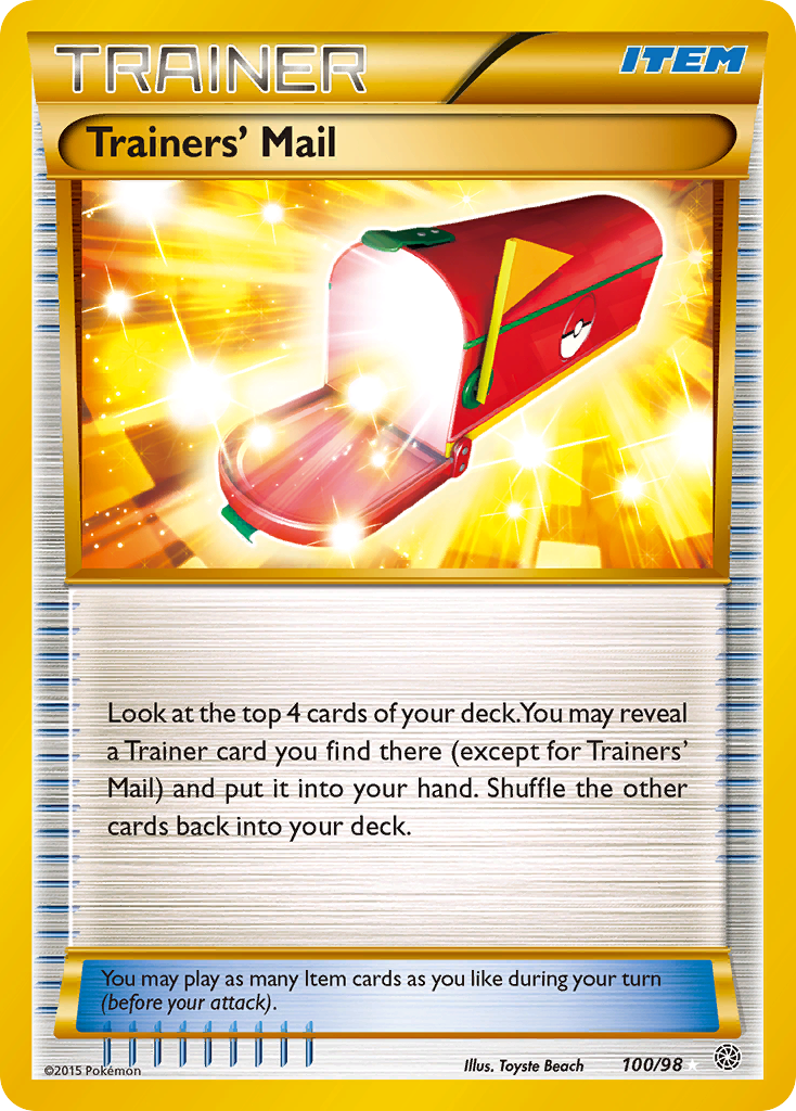 Trainers' Mail (100/98) [XY: Ancient Origins] | Event Horizon Hobbies CA