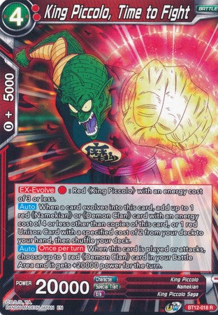 King Piccolo, Time to Fight (BT12-018) [Vicious Rejuvenation] | Event Horizon Hobbies CA