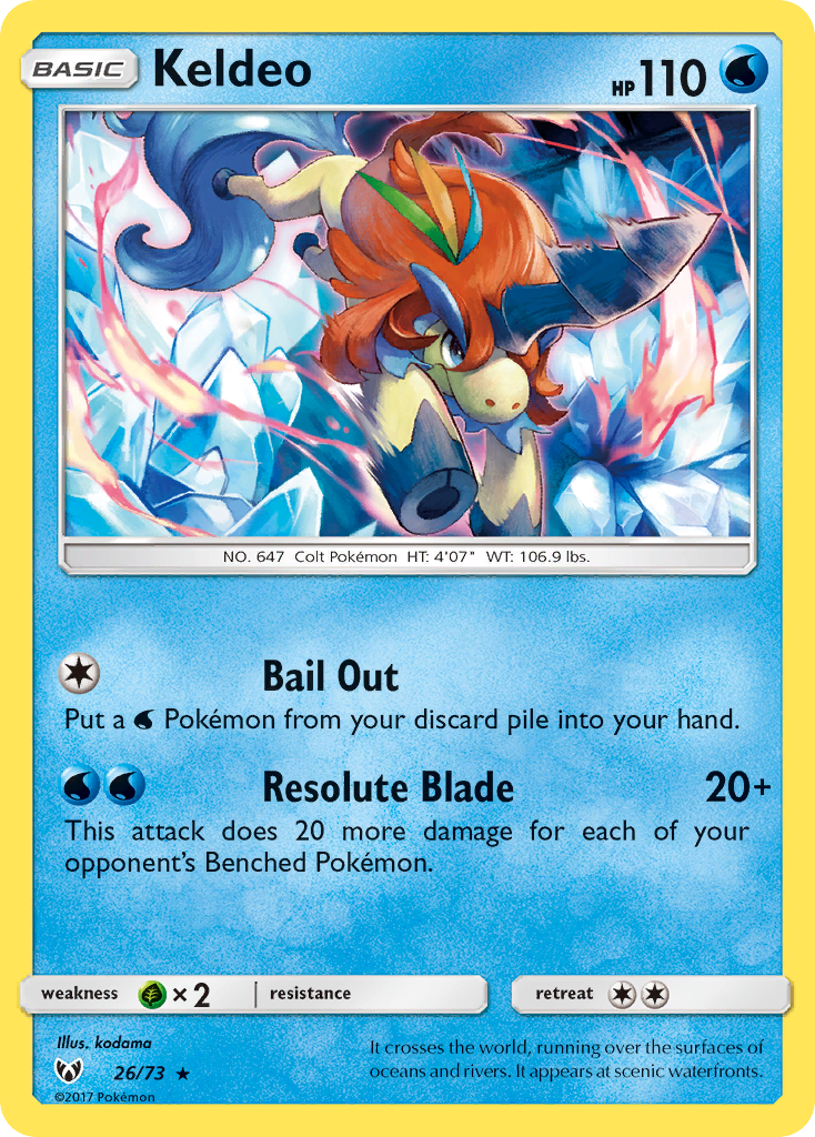 Keldeo (26/73) [Sun & Moon: Shining Legends] | Event Horizon Hobbies CA