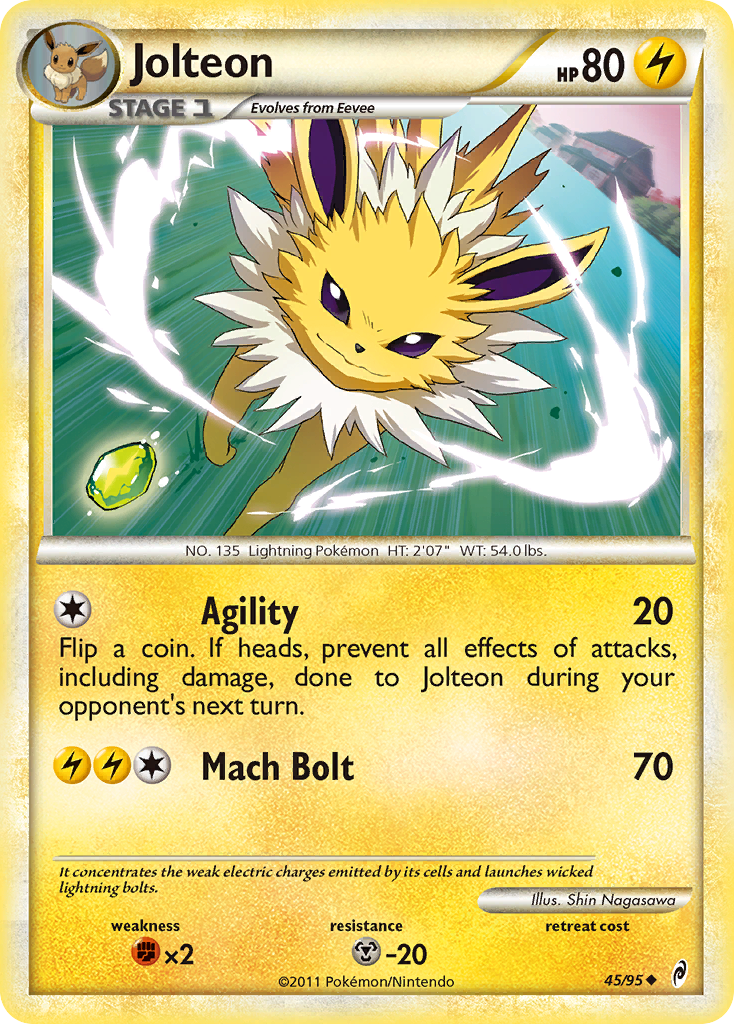 Jolteon (45/95) [HeartGold & SoulSilver: Call of Legends] | Event Horizon Hobbies CA