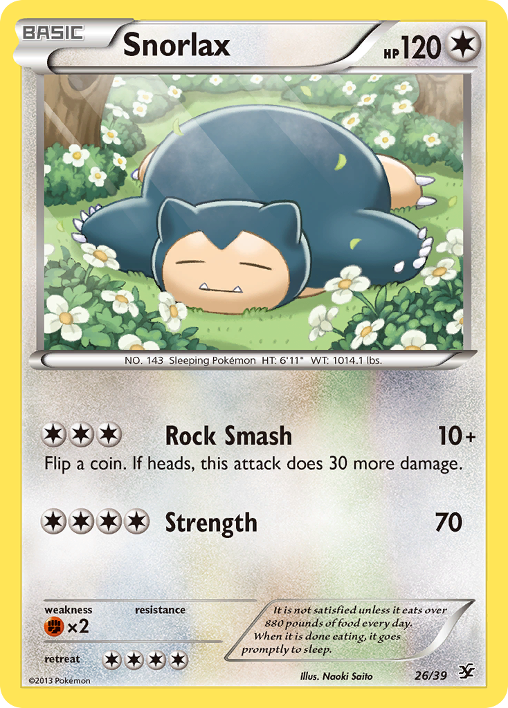 Snorlax (26/39) [XY: Kalos Starter Set] | Event Horizon Hobbies CA