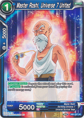 Master Roshi, Universe 7 United (DB1-027) [Dragon Brawl] | Event Horizon Hobbies CA