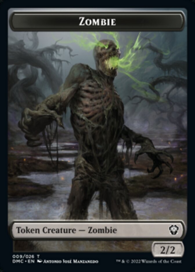 Phyrexian // Zombie Double-sided Token [Dominaria United Tokens] | Event Horizon Hobbies CA