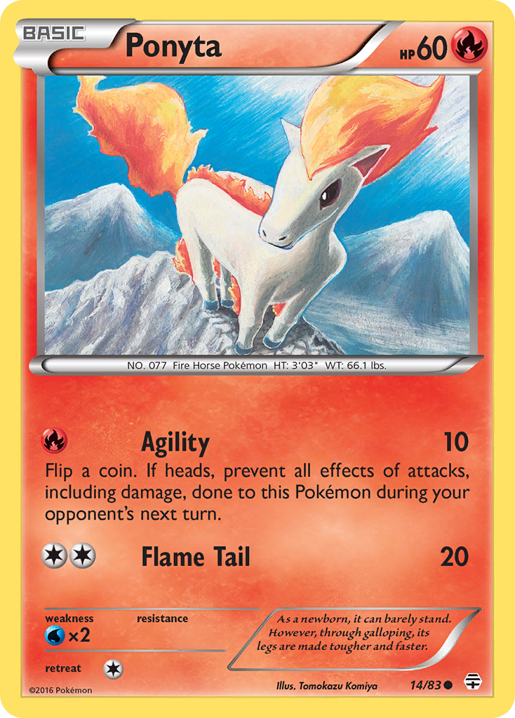 Ponyta (14/83) [XY: Generations] | Event Horizon Hobbies CA