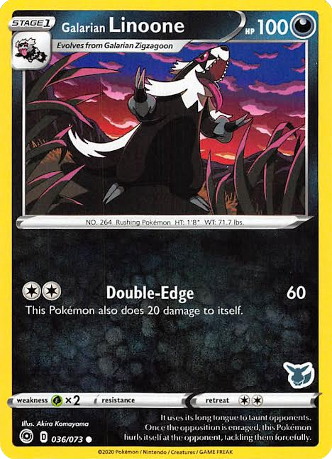 Galarian Linoone (036/073) (Eevee Deck) [Battle Academy 2022] | Event Horizon Hobbies CA