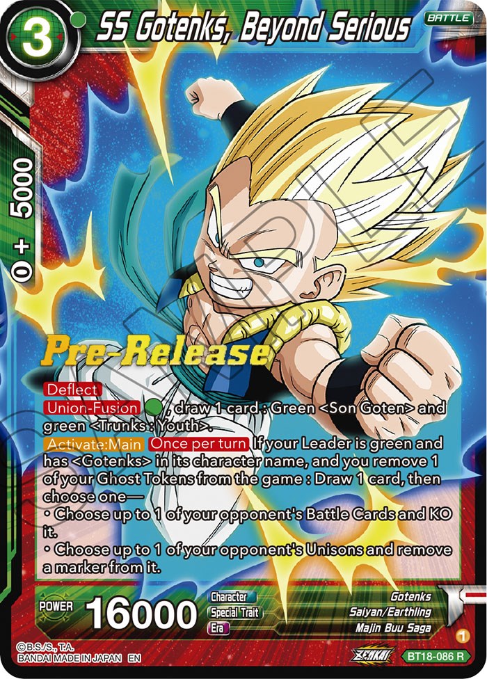 SS Gotenks, Beyond Serious (BT18-086) [Dawn of the Z-Legends Prerelease Promos] | Event Horizon Hobbies CA