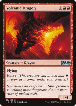 Volcanic Dragon [Core Set 2019] | Event Horizon Hobbies CA