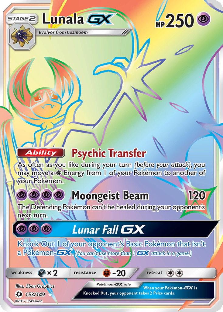 Lunala GX (153/149) [Sun & Moon: Base Set] | Event Horizon Hobbies CA