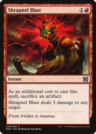 Shrapnel Blast [Duel Decks: Elves vs. Inventors] | Event Horizon Hobbies CA