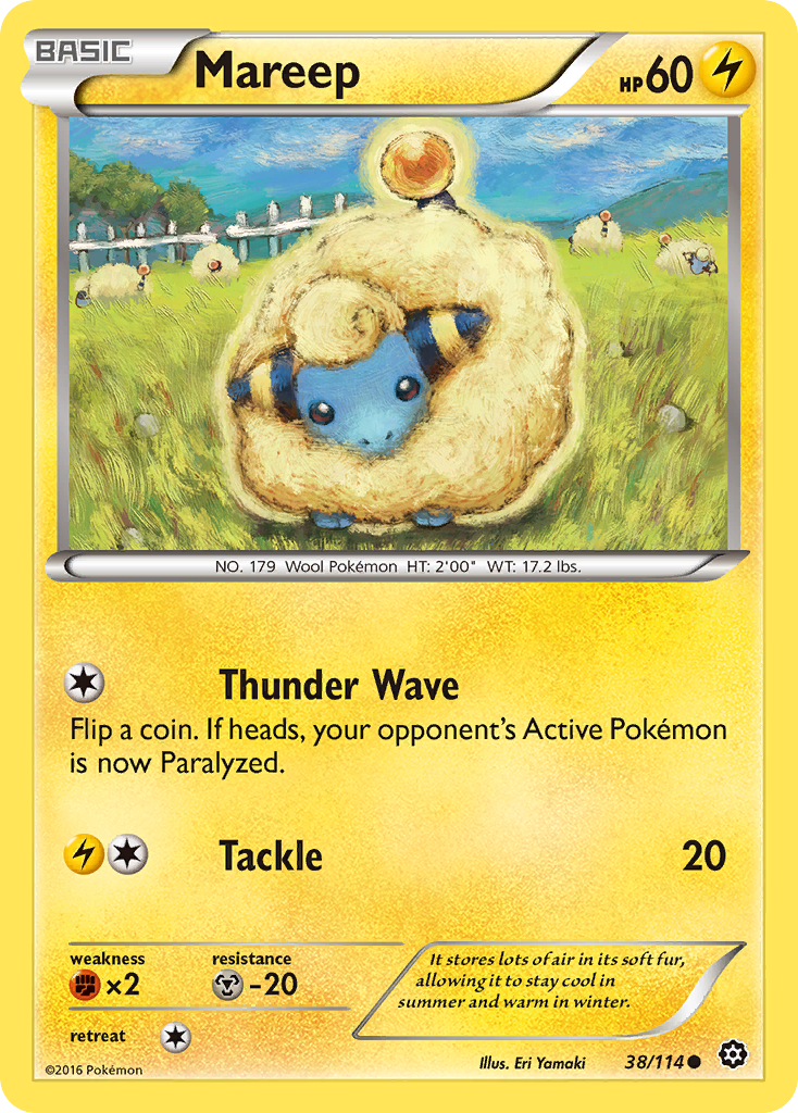 Mareep (38/114) [XY: Steam Siege] | Event Horizon Hobbies CA